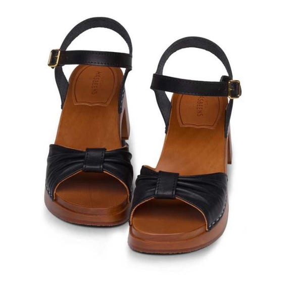 Anthropologie Swedish Hasbeens NWT Retro Bow clog sandal Best Seller LOVE 🌈♥️ - Picture 4 of 10